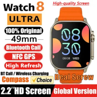 Watch 8 Ultra Smart Watch 49mm 2024 New NFC Men Women GPS Track Bluetooth Call BT Music Games Wireless Charging Smartwatch