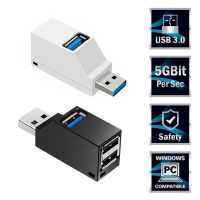 Bộ chia USB 3.0 2.0, Bộ chuyển đổi USB Mini 3 cổng, Bộ Chuyển Đổi USB, Bộ Chuyển Đổi HUB Usb Cầm Tay