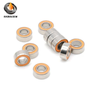 1Pcs 5x10x4 mm Antirust Ball Bearings SMR105 2RS ABEC7 Stainless Steel Hybrid Ceramic MR105 Without Grease Fast Turning