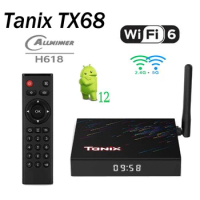 TANIX TX68 Android 12.0 TV H618 6K 2.4G &amp; 5G Wifi6 2GB 4G 16GB 32G BT5.0 Tv Box Smart Media Player vs x96q x98h pro hk1 rbox w2