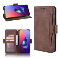 Asus Zenfone 6 ZS630KL Wallet Style Vintage Leather Phone Cover For Asus Zenfone 6 2019 Case Asus Zenfone 6Z with Photo frame