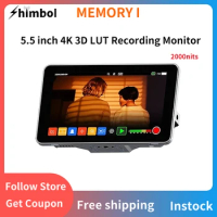 SHIMBOL MEMORY I 5.5 Inch 2000nits Touch Screen 4K HDR 3D LUT Recording Monitor for DSLR Camera / Mp4 Video
