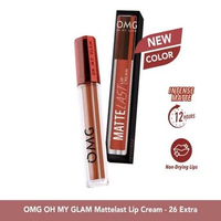 OMG Oh My Glam Mattelast Lip Cream 2.9gr | ORIGINAL & BPOM | Liquid Matte Lipstick Nyaman, Warna Bol
