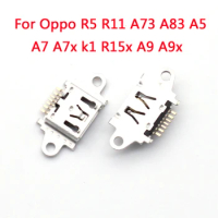 10pcs New Micro USB Plug Charging Port Connector Socket For Oppo R5 R11 A73 A83 A5 A7 A7x k1 R15x A9 A9x