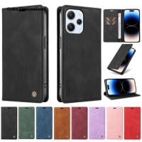 Luxury Wallet Leather Protect Case For Xiaomi Redmi 12 4G &amp; 5G 12C Redmi12C Redmi12 Cases Magnetic Flip Cover Shell Capa RN02A