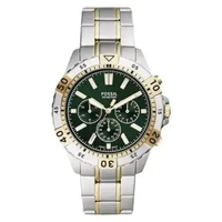 Fossil Garret Chronograph Jam Tangan Pria [Original] Black Silver
