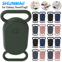 Portable Protector Case For Samsung Galaxy SmartTag2 Waterproof Silicone Case for Galaxy Smart Tag 2 for Dog Cat Collars Holder