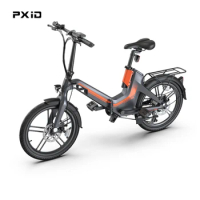 Retail price PXID 20 Inch E Bike 2 Wheels 7 speed Electric Bicycle 25km/h City Folding Long Range Electric Bike