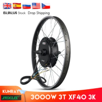 Electric Bicycle Rear Wheel Motor, E-bike Conversion Kit, Brushless Hub Motor, Mountain Dirt Bike Motor, MXUS V3, 72V, 3000W