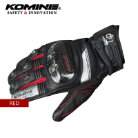 ใหม่ KOMINE ถุงมือ KOMINE GK-193คาร์บอนไฟเบอร์รถจักรยานยนต์แข่งถุงมือประสิทธิภาพสูงป้องกันวิบากขี่ถุ