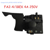 AC220V Switch Replacement For Maktec MT811 MT813 MT814 FA2-4/1BEK 4A 250V Electric Drill Hammer Spare Parts Accessories