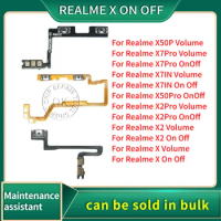 Power ON OFF Mute Switch Control Key Volume Button Flex Cable For OPPO Realme X X2 X50 X7 Pro