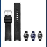 High Quality Fluororubber Watch Strap For Iwc Aquatimer Ocean Chronometer Series 356802 376705 376710 Quick Release Watchband