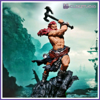 Mô hình nhân vật chiến binh Vikings,in resin 3D chất lượng cao