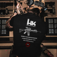 Limited Edition HK416 75th Anniversary Tee Military Tactical 100% Premium Cotton Round Neck T-Shirt 