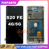 Tested AMOLED For Samsung Galaxy S20 FE G780 LCD Display S20 FE 5G G781 S20 Lite Touch Screen Ditigitizer Assembly Parts