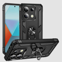 For Xiaomi Redmi Note 13 Pro 5G Case Magnetic Metal Ring Holder Shockproof Armor Phone Case for Redmi Note13 Note 13Pro 5G Cover