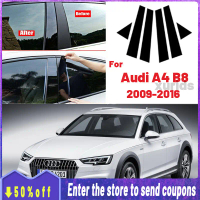 Berkualiti tinggi Butiran produk 6 Pcs Glossy Black Door Window Car Center BC Pillar Post Stickers T
