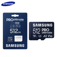 SAMSUNG PRO Ultimate Micro SD Card A2 U3 V30 microSDXC UHS-I Card 128GB 256GB 512GB Memory Card High Speed 200MB/s Flash TF Card