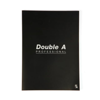 สมุดรายงาน A4 70แกรม (50แผ่น) ดำ Double A