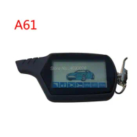 2-way Dialog A61 LCD Remote Control Key Chain Fob for Russian Anti-theft Dialog StarLine A61 Keychain two way car alarm system