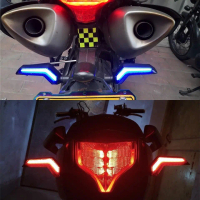 Motorcycle Modified LED Turn Signal Light L-shaped 12V48V Turn Left and Right Warning Electric Vehic