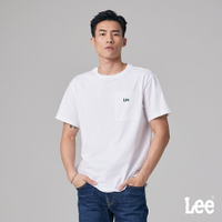 Lee 男款 寬鬆版 胸口口袋小LOGO 背後印花 短袖T恤 | Modern