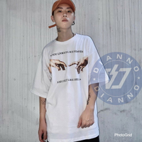 私訊享折扣 帝安諾-實體店面 韓國品牌 LESAINT Michelangelo 創世紀 短T OVERSIZE