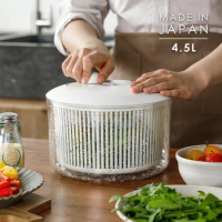 Vegetable Dehydrator Salad Dryer Drain Basket Washing Basin Manual Dehydrator Kitchen Gadgets Fruit and Vegetable Tools