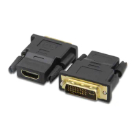 2PCS DVI Male to HDMI-compatible Female Adapter DVI (24 + 5) to HDMI-compatible Splitter Connector