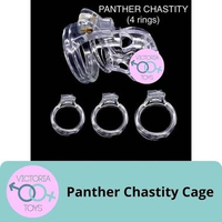 Panther Chastity Cage Lock A Cock Merah