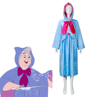 In Stock Gray Aunt Costume Fairy Godmother cos Clothing Halloween Womens Clothing Cinderella Fairy
