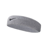 【NIKE 耐吉】頭帶 Swoosh Headband 男女款 運動休閒 吸濕排汗 髮帶 籃球 路跑 灰(NNN0705-1OS)
