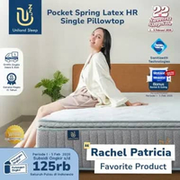 Uniland Sleep Kasur Pocket Spring Latex HR Single Pillowtop 30cm 160 x 200