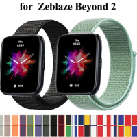 22mm Nylon Loop Strap for Zeblaze Beyond 2 Smartwatch Replacment Bracelet Sport Watchband Correa for Zeblaze Beyond Band