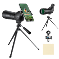 K&F Concept 20-60X60 HD Spotting Scope - BAK4 45 Degree,for Hunting, Shooting, Viewing Wildlife Scen