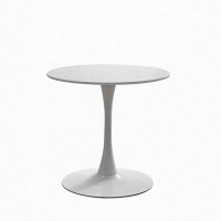 【好時家居】韓系鬱金香圓桌-60cm(餐桌 辦公桌 書桌 化妝桌 工作桌)