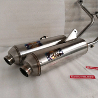 Knalpot standar racing full stanlis Moncong Shijiro Siroji Original Vin Project fullsistem beat scoo