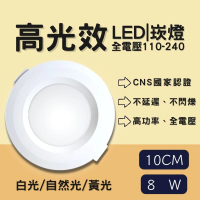 彩渝 CNS認證 LED崁燈系列 10cm 8w(崁燈 護眼無藍光 高光效 客廳燈 臥室燈具 房間燈)
