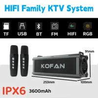 High Power Wireless Audience Bluetooth Speaker Outdoor KTV System Portable 3D Surround Home Theater Karaoke System Caixa De Som