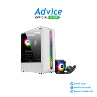 TSUNAMI ATX CASE (เคสคอมพิวเตอร์) (NP) COOLMAN 190-1 LIQUID COMBO ABLAZE (WHITE) - A0133446