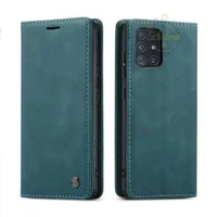 Casing untuk Hp Samsung M51 Super Wallet Pro Case PE Leather Full 360 Degree TPU Waterproof Green