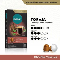 Kopi Premium Excelso Unakaffe System Coffee Capsule 12 Pods Arabica, Robusta Gold, Bali Kintamani, E