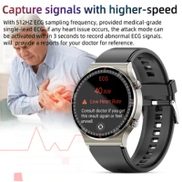 best gift to elderly ecg+ppg smartwatch home remote chronic telecare heartbeat blood pressure luxury medical level smart watch