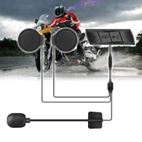 Waterproof Motorcycle Bluetooth Speaker On Helmet Headset Wireless Earphone Microphone Stereo FM MP3 Player Smart Accessories