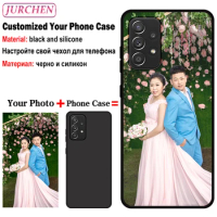 Custom Photo Glass Cases For Samsung Galaxy S20 S21 FE Plus Ultra A03S A51 A71 A02 A12 A32 A52 A53 A72 A42 A52S M12 M31S A02S 5G