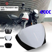 For Trident 660 2021 Trident660 Motorcycle Windshield Windscreen Aluminum Kit Deflector deflector