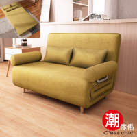 C EST CHIC_TIMES小時代(乳膠升級版)5段沙發床-幅120-橄欖綠