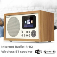 Bluetooth 5.0 Speaker WiFi Internet Digital Radio Spotify Connected MP3 Player with Display Digital Alarm Clock Home DAB Radio