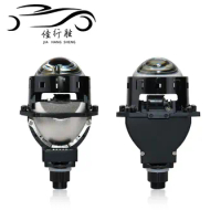2Pcs 3Inch Universal Bi Xenon HID Projector Lens Silver Black Shroud H1 Xenon LED Bulb H4 H7 Motorcycle Car Headlight